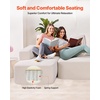 image:imageVEVOR Modular Sectional Sofa U Shaped Couch Sectional Sofa for Living Room Cloud Couch with High Rebound Sponge with Cushion for Living Room Apartment BlackBeige