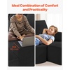image:imageVEVOR Modular Sectional Sofa U Shaped Couch Sectional Sofa for Living Room Cloud Couch with High Rebound Sponge with Cushion for Living Room Apartment BlackBlack