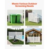 image:imageVEVOR Outdoor Privacy Screens 50 W x 50 H Air Conditioner Fence Pool Equipment Enclosure Horizontal Vinyl Privacy Fence Perfect to Enclose Trash Can and AC Units 2PanelWhite
