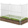 image:imageVEVOR Outdoor Privacy Screens 50 W x 50 H Air Conditioner Fence Pool Equipment Enclosure Horizontal Vinyl Privacy Fence Perfect to Enclose Trash Can and AC Units 2PanelWhite