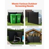 image:imageVEVOR Outdoor Privacy Screens 50 W x 50 H Air Conditioner Fence Pool Equipment Enclosure Horizontal Vinyl Privacy Fence Perfect to Enclose Trash Can and AC Units 2PanelBlack