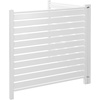 image:imageVEVOR Outdoor Privacy Screens 50 W x 50 H Air Conditioner Fence Pool Equipment Enclosure Horizontal Vinyl Privacy Fence Perfect to Enclose Trash Can and AC Units 2PanelWhite