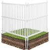 image:imageVEVOR Outdoor Privacy Screens 50 W x 50 H Air Conditioner Fence Pool Equipment Enclosure Horizontal Vinyl Privacy Fence Perfect to Enclose Trash Can and AC Units 2PanelWhite