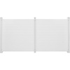 image:imageVEVOR Outdoor Privacy Screens 50 W x 50 H Air Conditioner Fence Pool Equipment Enclosure Horizontal Vinyl Privacy Fence Perfect to Enclose Trash Can and AC Units 2PanelWhite