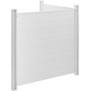 image:imageVEVOR Outdoor Privacy Screens 50 W x 50 H Air Conditioner Fence Pool Equipment Enclosure Horizontal Vinyl Privacy Fence Perfect to Enclose Trash Can and AC Units 2PanelWhite