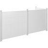 image:imageVEVOR Outdoor Privacy Screens 50 W x 50 H Air Conditioner Fence Pool Equipment Enclosure Horizontal Vinyl Privacy Fence Perfect to Enclose Trash Can and AC Units 2PanelWhite