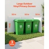 image:imageVEVOR Outdoor Privacy Screens 50 W x 50 H Air Conditioner Fence Pool Equipment Enclosure Horizontal Vinyl Privacy Fence Perfect to Enclose Trash Can and AC Units 2PanelWhite