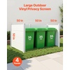 image:imageVEVOR Outdoor Privacy Screens 50 W x 50 H Air Conditioner Fence Pool Equipment Enclosure Horizontal Vinyl Privacy Fence Perfect to Enclose Trash Can and AC Units 2PanelWhite