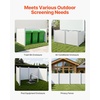 image:imageVEVOR Outdoor Privacy Screens 50 W x 50 H Air Conditioner Fence Pool Equipment Enclosure Horizontal Vinyl Privacy Fence Perfect to Enclose Trash Can and AC Units 2PanelWhite