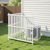 image:imageVEVOR Outdoor Privacy Screens 50 W x 50 H Air Conditioner Fence Pool Equipment Enclosure Horizontal Vinyl Privacy Fence Perfect to Enclose Trash Can and AC Units 2PanelWhite
