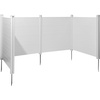 image:imageVEVOR Outdoor Privacy Screens 50 W x 50 H Air Conditioner Fence Pool Equipment Enclosure Horizontal Vinyl Privacy Fence Perfect to Enclose Trash Can and AC Units 2PanelWhite