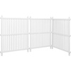image:imageVEVOR Outdoor Privacy Screens 50 W x 50 H Air Conditioner Fence Pool Equipment Enclosure Horizontal Vinyl Privacy Fence Perfect to Enclose Trash Can and AC Units 2PanelWhite