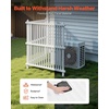 image:imageVEVOR Outdoor Privacy Screens 50 W x 50 H Air Conditioner Fence Pool Equipment Enclosure Horizontal Vinyl Privacy Fence Perfect to Enclose Trash Can and AC Units 2PanelWhite