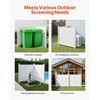 image:imageVEVOR Outdoor Privacy Screens 50 W x 50 H Air Conditioner Fence Pool Equipment Enclosure Horizontal Vinyl Privacy Fence Perfect to Enclose Trash Can and AC Units 2PanelWhite