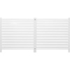 image:imageVEVOR Outdoor Privacy Screens 50 W x 50 H Air Conditioner Fence Pool Equipment Enclosure Horizontal Vinyl Privacy Fence Perfect to Enclose Trash Can and AC Units 2PanelWhite