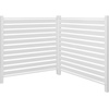 image:imageVEVOR Outdoor Privacy Screens 50 W x 50 H Air Conditioner Fence Pool Equipment Enclosure Horizontal Vinyl Privacy Fence Perfect to Enclose Trash Can and AC Units 2PanelWhite