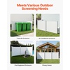 image:imageVEVOR Outdoor Privacy Screens 50 W x 50 H Air Conditioner Fence Pool Equipment Enclosure Horizontal Vinyl Privacy Fence Perfect to Enclose Trash Can and AC Units 2PanelWhite