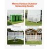 image:imageVEVOR Outdoor Privacy Screens 50 W x 50 H Air Conditioner Fence Pool Equipment Enclosure Horizontal Vinyl Privacy Fence Perfect to Enclose Trash Can and AC Units 2PanelWhite