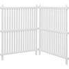 image:imageVEVOR Outdoor Privacy Screens 50 W x 50 H Air Conditioner Fence Pool Equipment Enclosure Horizontal Vinyl Privacy Fence Perfect to Enclose Trash Can and AC Units 2PanelWhite