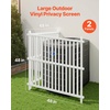 image:imageVEVOR Outdoor Privacy Screens 50 W x 50 H Air Conditioner Fence Pool Equipment Enclosure Horizontal Vinyl Privacy Fence Perfect to Enclose Trash Can and AC Units 2PanelWhite