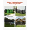 image:imageVEVOR Outdoor Privacy Screens 50 W x 50 H Air Conditioner Fence Pool Equipment Enclosure Horizontal Vinyl Privacy Fence Perfect to Enclose Trash Can and AC Units 2PanelBlack