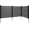 image:imageVEVOR Outdoor Privacy Screens 50 W x 50 H Air Conditioner Fence Pool Equipment Enclosure Horizontal Vinyl Privacy Fence Perfect to Enclose Trash Can and AC Units 2PanelBlack