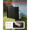 image:imageVEVOR Outdoor Privacy Screens 50 W x 50 H Air Conditioner Fence Pool Equipment Enclosure Horizontal Vinyl Privacy Fence Perfect to Enclose Trash Can and AC Units 2PanelBlack