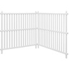 image:imageVEVOR Outdoor Privacy Screens 50 W x 50 H Air Conditioner Fence Pool Equipment Enclosure Horizontal Vinyl Privacy Fence Perfect to Enclose Trash Can and AC Units 2PanelWhite