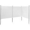 image:imageVEVOR Outdoor Privacy Screens 50 W x 50 H Air Conditioner Fence Pool Equipment Enclosure Horizontal Vinyl Privacy Fence Perfect to Enclose Trash Can and AC Units 2PanelWhite