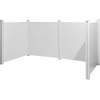 image:imageVEVOR Outdoor Privacy Screens 50 W x 50 H Air Conditioner Fence Pool Equipment Enclosure Horizontal Vinyl Privacy Fence Perfect to Enclose Trash Can and AC Units 2PanelWhite