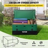 image:imageVEVOR Outdoor Storage Box 230 Gallon Waterproof PE Tarpaulin Deck Box wGalvanized Frame AllWeather Protection amp Portable for Camping Garden Poolside and Yard Black amp Green230gal
