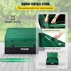 image:imageVEVOR Outdoor Storage Box 230 Gallon Waterproof PE Tarpaulin Deck Box wGalvanized Frame AllWeather Protection amp Portable for Camping Garden Poolside and Yard Black amp Green150gal