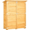 image:imageVEVOR Outdoor Storage Shed Large Wooden Outside Storage Cabinet with Waterproof Roof and Metal Frame Double Lockable Doors Garden Tool Shed Storage House Cabinet with Shelves 551x236x675551x236x675