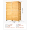image:imageVEVOR Outdoor Storage Shed Large Wooden Outside Storage Cabinet with Waterproof Roof and Metal Frame Double Lockable Doors Garden Tool Shed Storage House Cabinet with Shelves 551x236x675551x236x675
