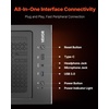 image:imageVEVOR PC Gaming Case MidTower Computer Case with HighAirflow Tempered Glass Panel Dust Filter 2 x 120 mm Fans Cable Management for GPU up to 360 mm in Length Compatible with ATXMATXITXMidTower