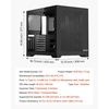 image:imageVEVOR PC Gaming Case MidTower Computer Case with HighAirflow Tempered Glass Panel Dust Filter 2 x 120 mm Fans Cable Management for GPU up to 360 mm in Length Compatible with ATXMATXITXMidTower