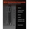 image:imageVEVOR PC Gaming Case MidTower Computer Case with HighAirflow Tempered Glass Panel Dust Filter 2 x 120 mm Fans Cable Management for GPU up to 360 mm in Length Compatible with ATXMATXITXMidTower