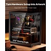 image:imageVEVOR PC Gaming Case MidTower Computer Case with HighAirflow Tempered Glass Panel Dust Filter 2 x 120 mm Fans Cable Management for GPU up to 360 mm in Length Compatible with ATXMATXITXMidTower