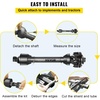 image:imageVEVOR PTO Shaft 138 PTO Drive Shaft 6 Spline Both Ends PTO Driveline Shaft Series 5 Tractor PTO Shaft 4357 Brush Hog PTO Shaft Black PTO Shaft wSlip Clutch for Bush HogFinish Mower4357