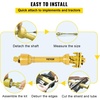 image:imageVEVOR PTO Shaft 138 PTO Drive Shaft 6 Spline Both Ends PTO Driveline Shaft Series 5 Tractor PTO Shaft 4357 Brush Hog PTO Shaft Black PTO Shaft wSlip Clutch for Bush HogFinish Mower138