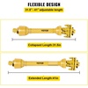 image:imageVEVOR PTO Shaft 138 PTO Drive Shaft 6 Spline Both Ends PTO Driveline Shaft Series 5 Tractor PTO Shaft 4357 Brush Hog PTO Shaft Black PTO Shaft wSlip Clutch for Bush HogFinish Mower138