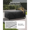 image:imageVEVOR Patio Furniture Cover 420D Heavy Duty Waterproof Outdoor Dining Table and Chairs Cover Large Rectangular Patio Table Covers with Air Vent for All Weather 98L x 78W x 32H inch Black98L x 78W x 32H