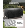 image:imageVEVOR Patio Furniture Cover 420D Heavy Duty Waterproof Outdoor Dining Table and Chairs Cover Large Rectangular Patio Table Covers with Air Vent for All Weather 98L x 78W x 32H inch Black74L x 74W x 28H