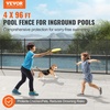 image:imageVEVOR Pool Fence 4 x 108 FT Pool Fences for Inground Pools Removable Safety Pool Fencing Easy DIY Installation Swimming Pool Fence 340gms Teslin PVC Pool Fence Mesh Protects Kids and PetsStainless Feet