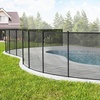 image:imageVEVOR Pool Fence 4 x 108 FT Pool Fences for Inground Pools Removable Safety Pool Fencing Easy DIY Installation Swimming Pool Fence 340gms Teslin PVC Pool Fence Mesh Protects Kids and Pets4FTx108FT