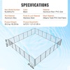 image:imageVEVOR Pool Fence 4 x 108 FT Pool Fences for Inground Pools Removable Safety Pool Fencing Easy DIY Installation Swimming Pool Fence 340gms Teslin PVC Pool Fence Mesh Protects Kids and Pets4FTx72FT