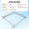 image:imageVEVOR Pool Fence 4 x 108 FT Pool Fences for Inground Pools Removable Safety Pool Fencing Easy DIY Installation Swimming Pool Fence 340gms Teslin PVC Pool Fence Mesh Protects Kids and Pets4FTx96FT
