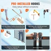 image:imageVEVOR Pool Fence 4 x 108 FT Pool Fences for Inground Pools Removable Safety Pool Fencing Easy DIY Installation Swimming Pool Fence 340gms Teslin PVC Pool Fence Mesh Protects Kids and Pets4FTx12FT