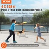 image:imageVEVOR Pool Fence 4 x 108 FT Pool Fences for Inground Pools Removable Safety Pool Fencing Easy DIY Installation Swimming Pool Fence 340gms Teslin PVC Pool Fence Mesh Protects Kids and Pets4FTx108FT