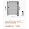 image:imageVEVOR Pool Fence 4 x 108 FT Pool Fences for Inground Pools Removable Safety Pool Fencing Easy DIY Installation Swimming Pool Fence 340gms Teslin PVC Pool Fence Mesh Protects Kids and Pets4FTx25FT
